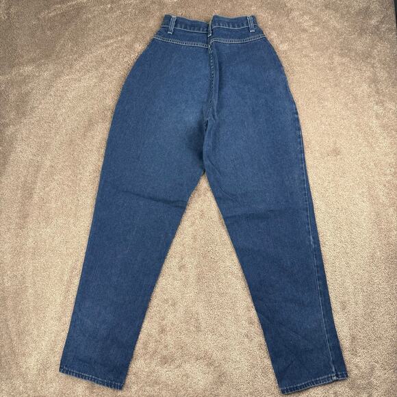 Vintage High Waisted Jeans Size 2 High Rise Pleated V Robin Ross Cottage Prairie - Picture 3 of 5
